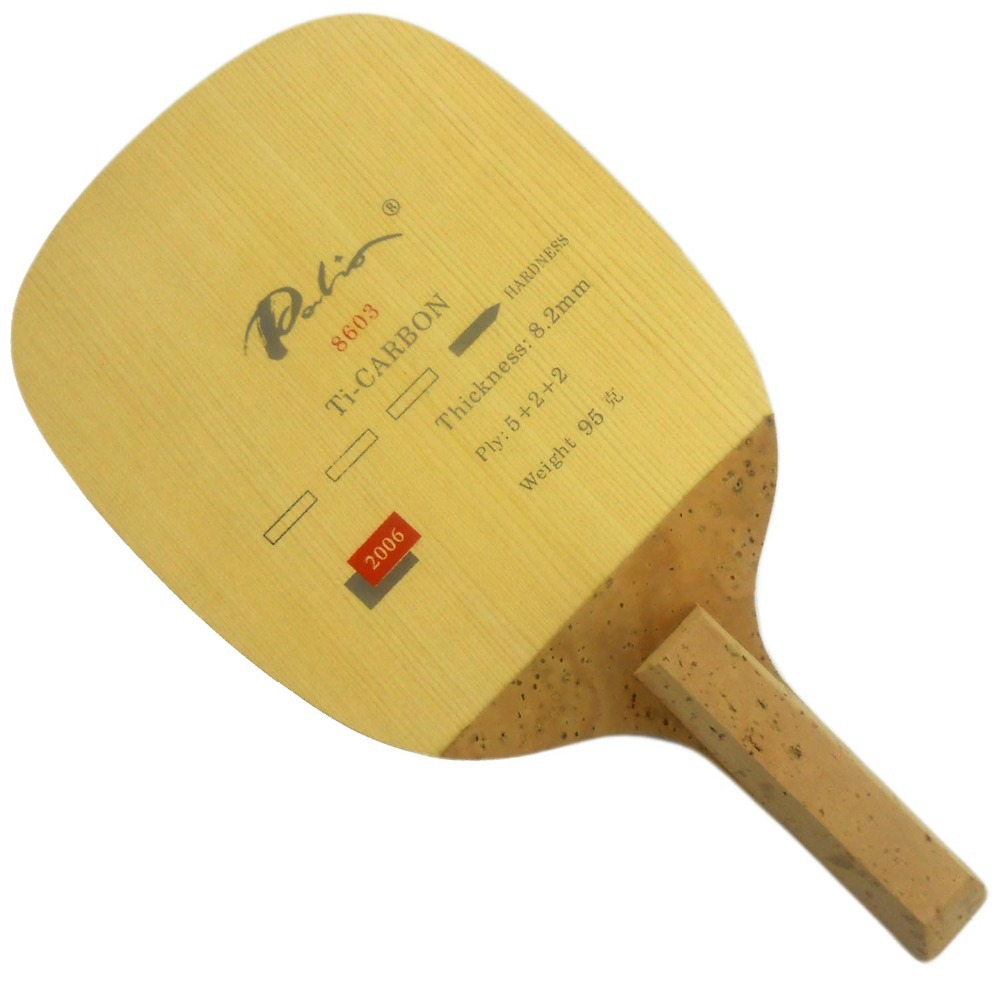 Table Tennis Japanese - Palio 8603 carbono titânio lâmina de